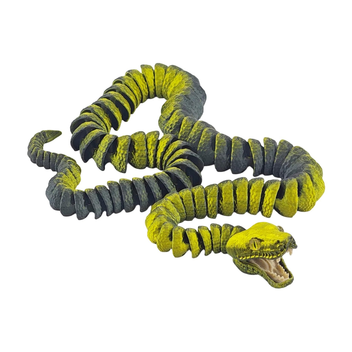 3D Printed Giant Python Articulated Figure Snake Model Collector