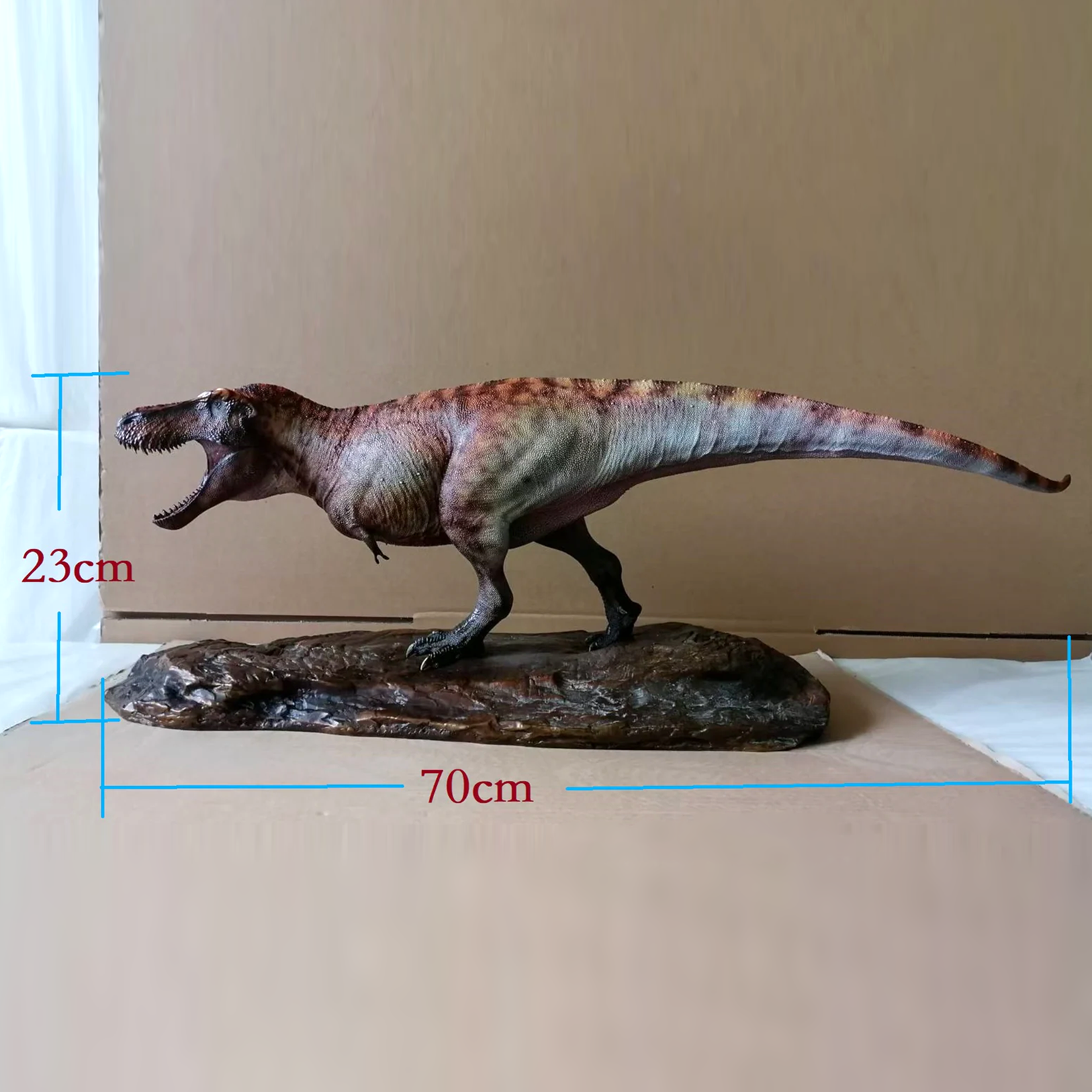 HAOLONGGOOD 1:20 Scale Tyrannosaurus Rex Triceratops Bronze Model