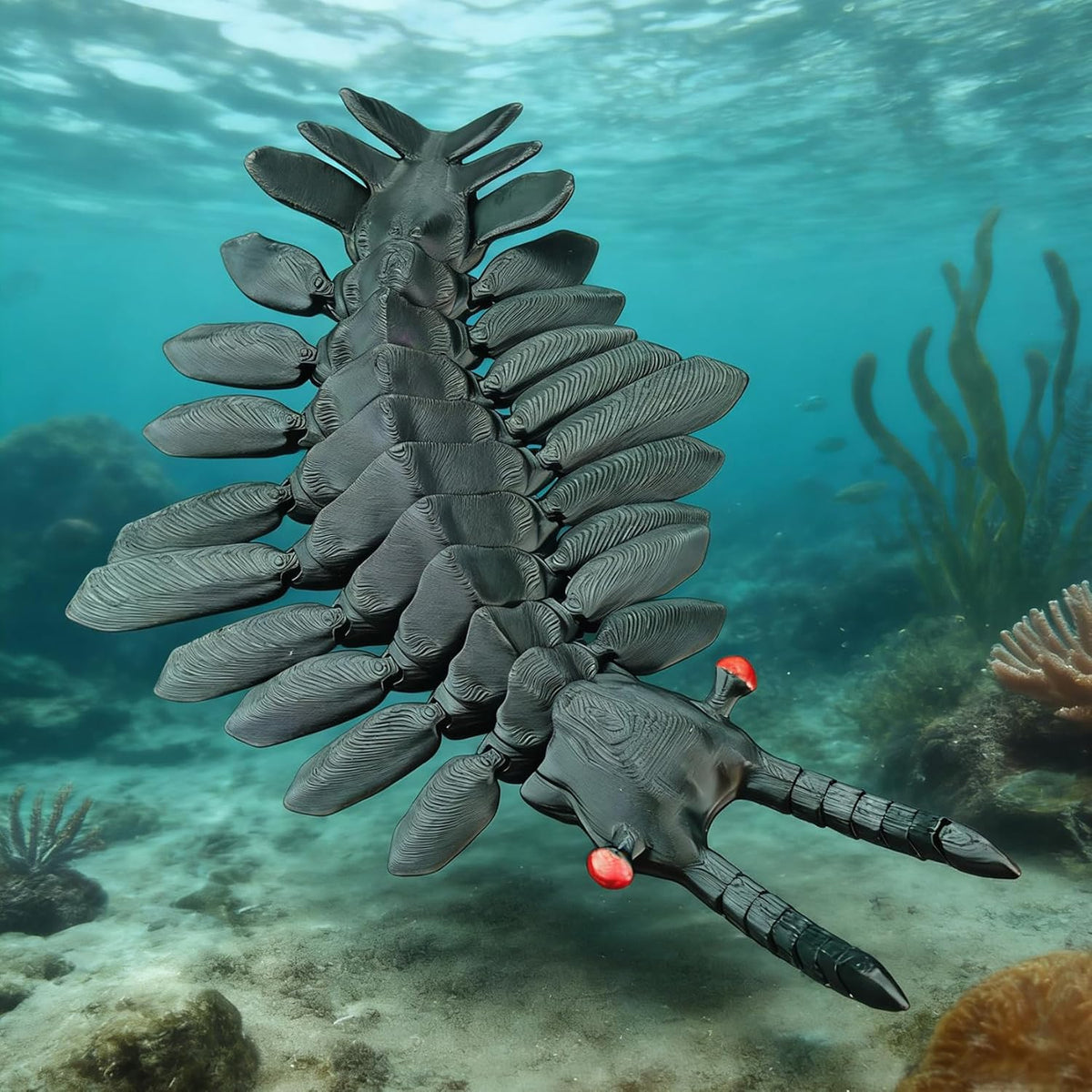 3D Printed Articulated Anomalocaris Prehistoric Creature Model