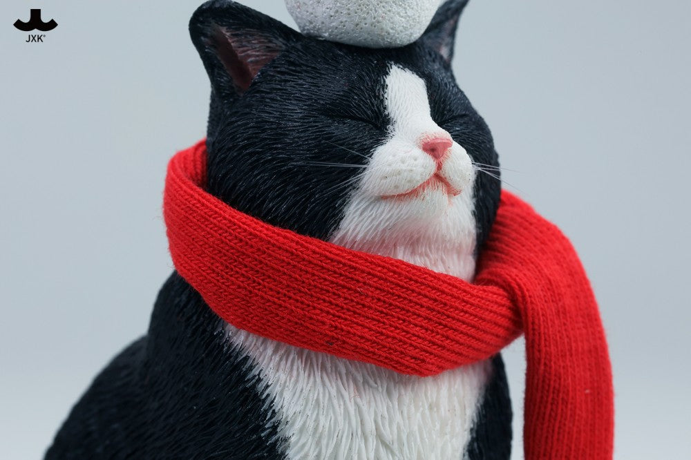 JXK Warm Cat In Winter Corner Figure