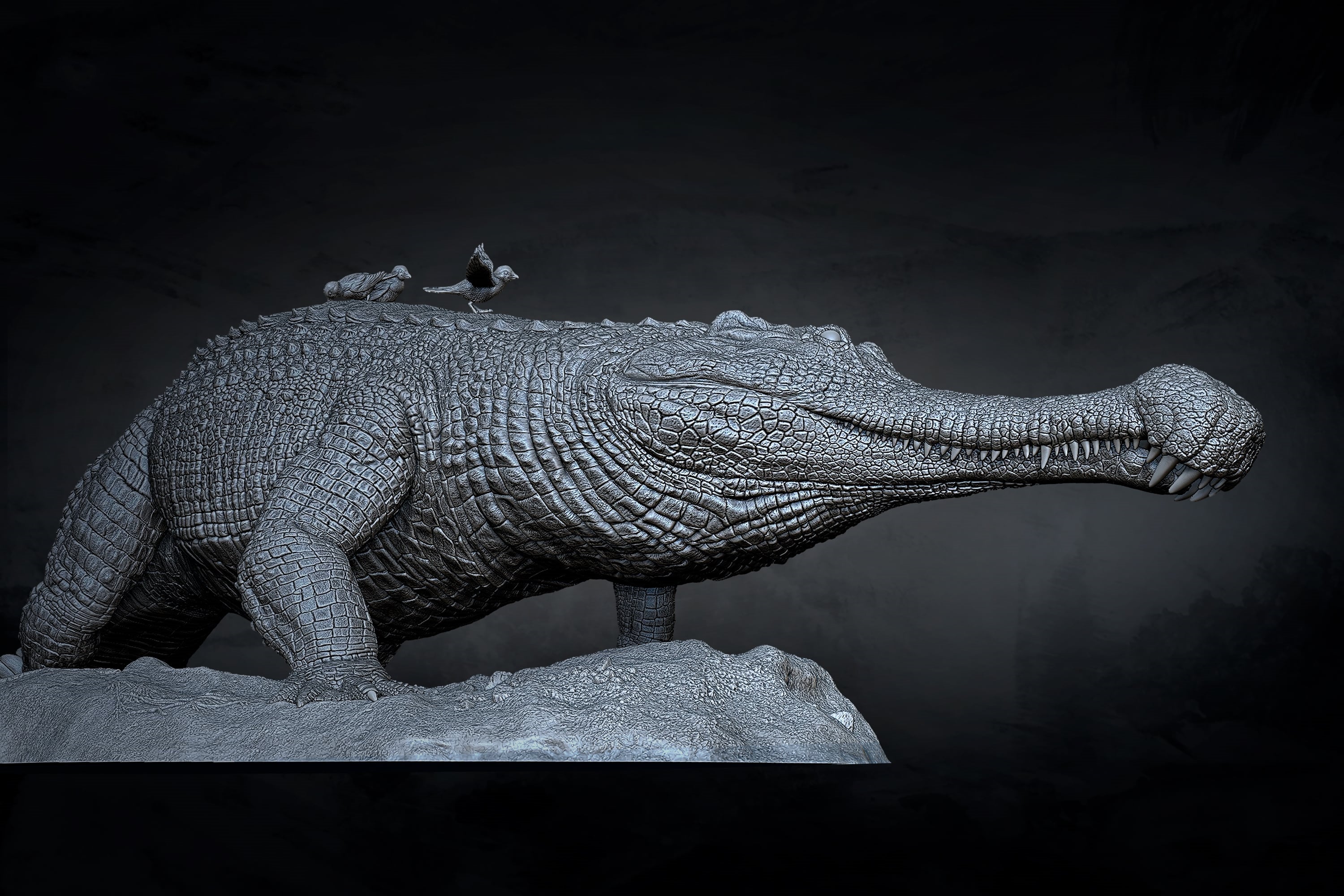 Anningpale 1:18 Scale Sarcosuchus imperator Model