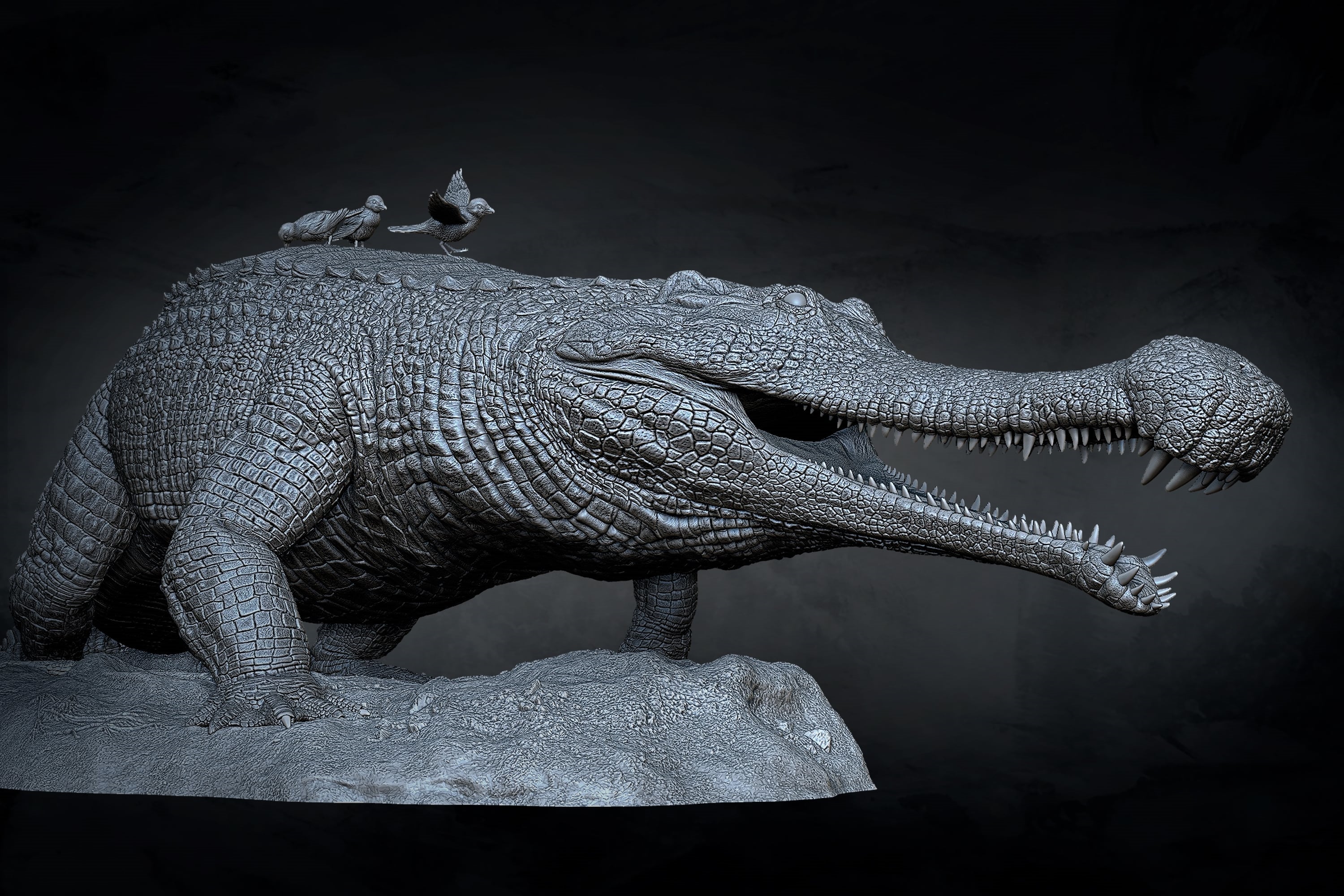 Anningpale 1:18 Scale Sarcosuchus imperator Model