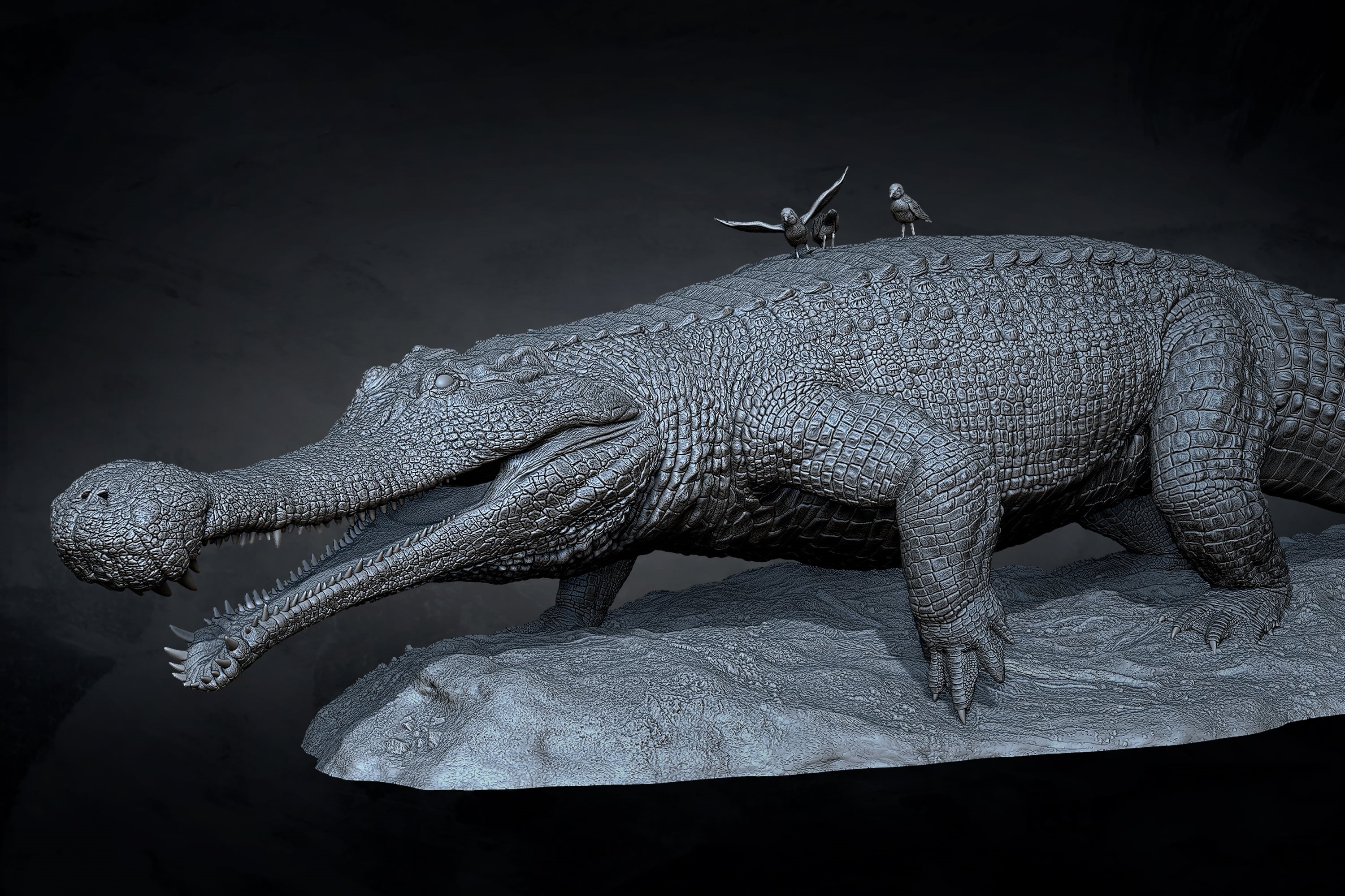 Anningpale 1:18 Scale Sarcosuchus imperator Model