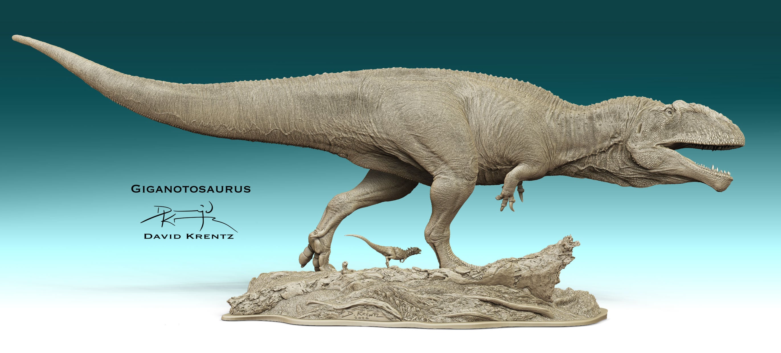 Anningpale Giganotosaurus carolinii Scene Model