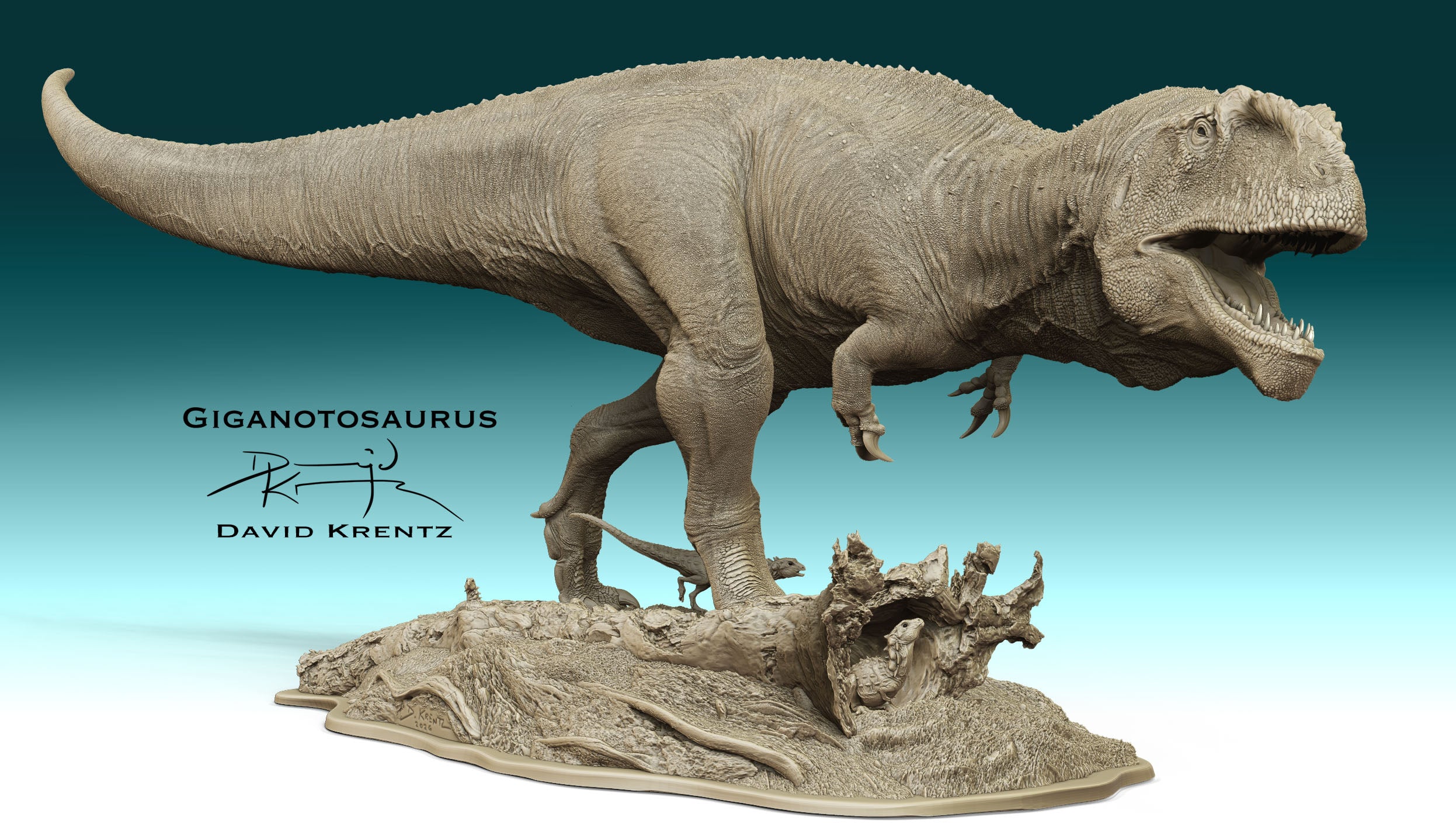 Anningpale Giganotosaurus carolinii Scene Model