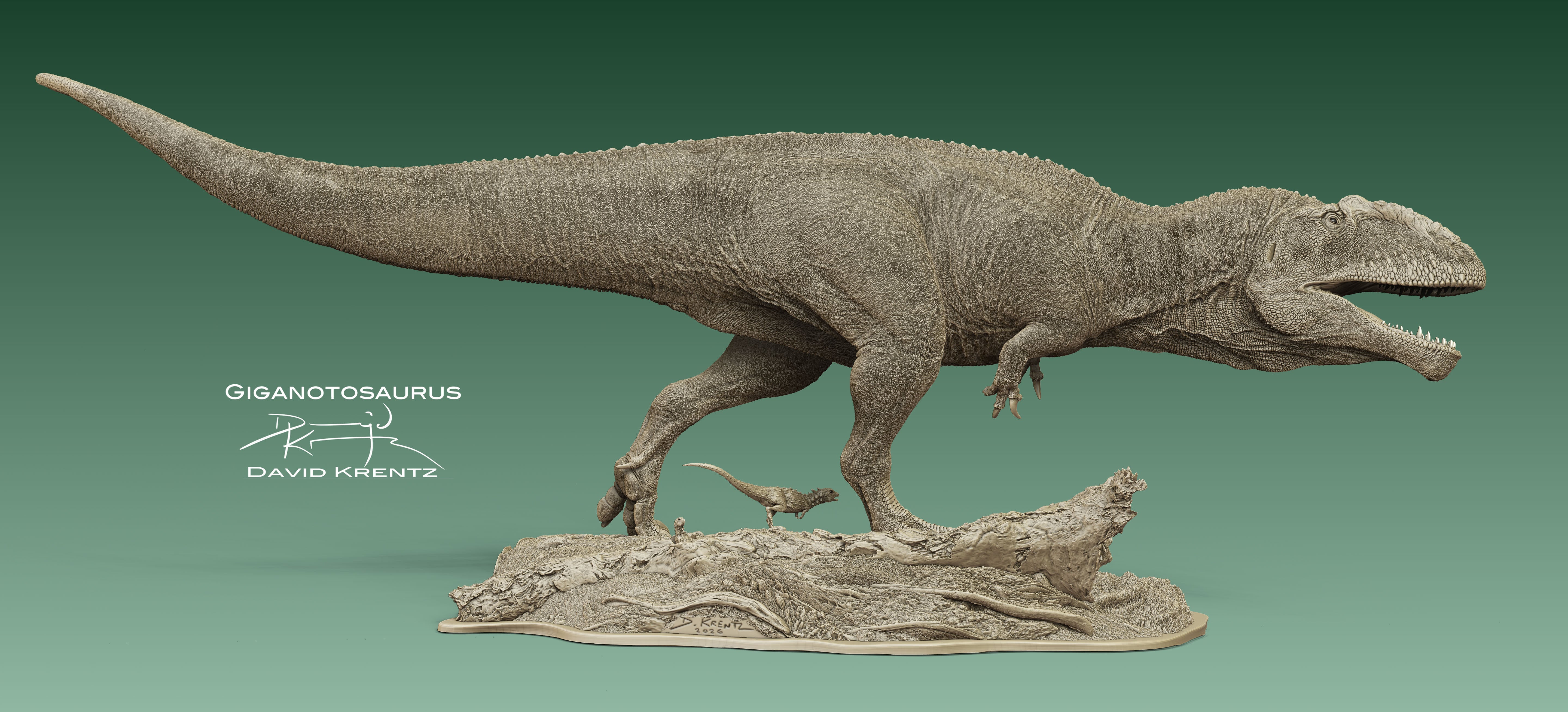 Anningpale Giganotosaurus carolinii Scene Model