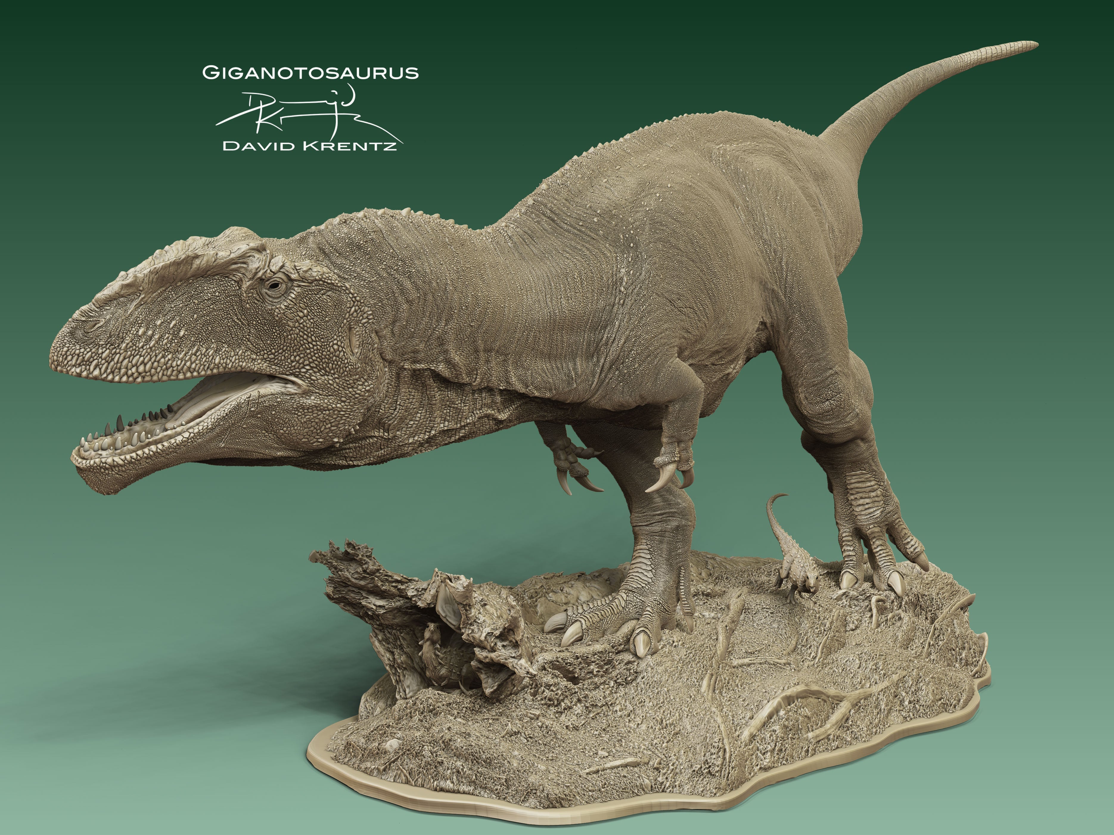 Anningpale Giganotosaurus carolinii Scene Model