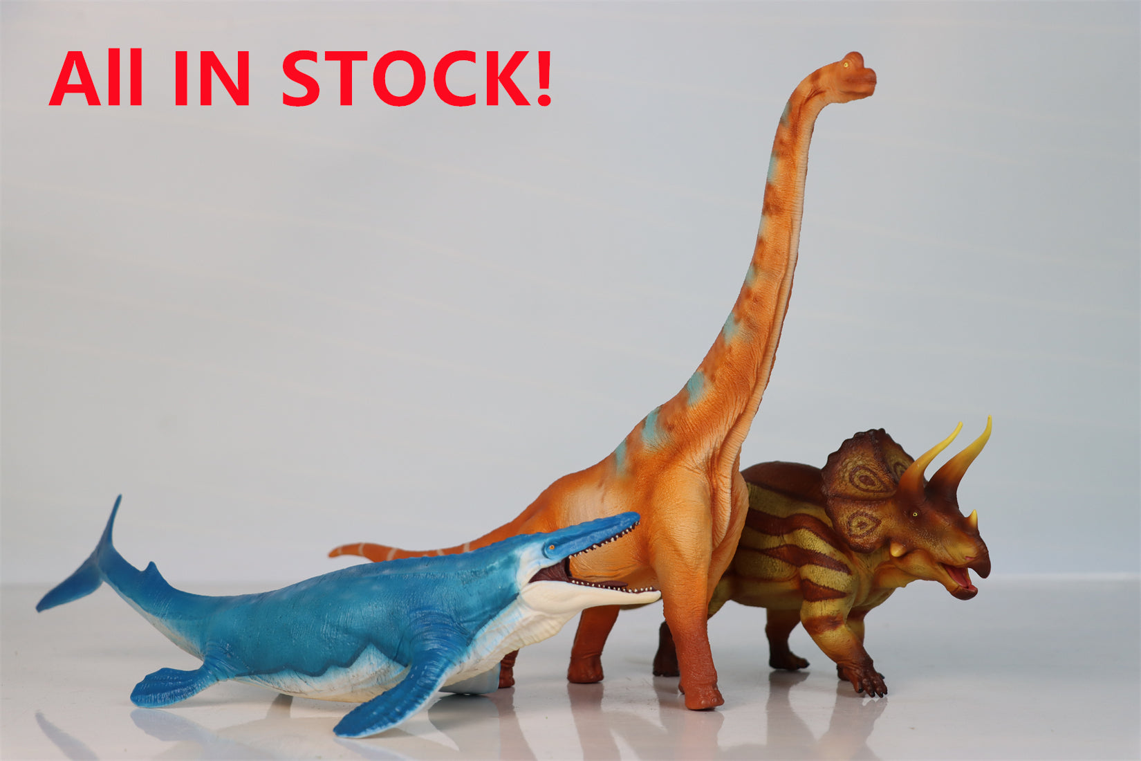 RECUR Brachiosaurus Mosasaurus Triceratops Tyrannosaurus Dimorphodon Model