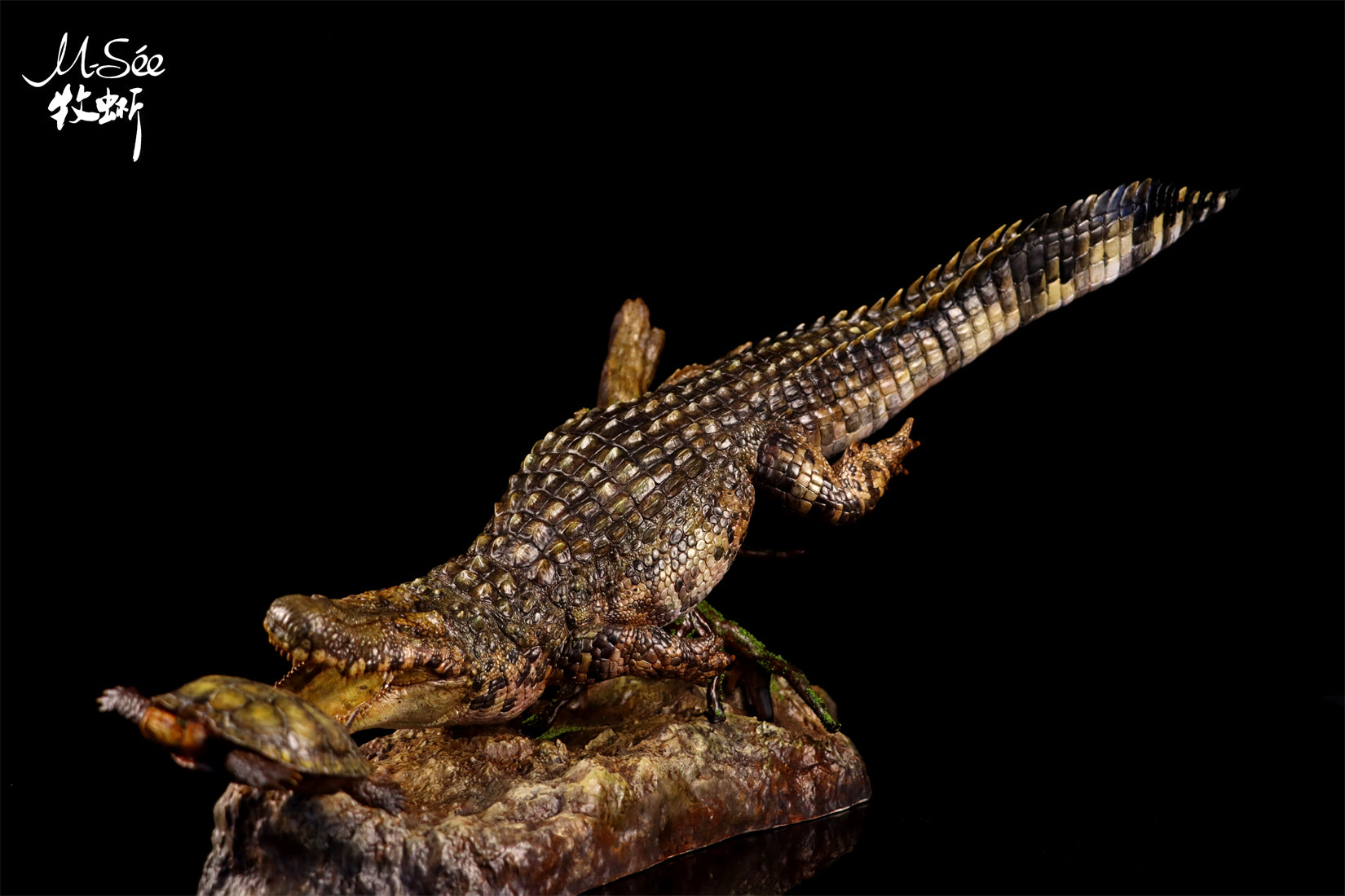 MuSee Studio Purussaurus Hunting Stupendemys Scene
