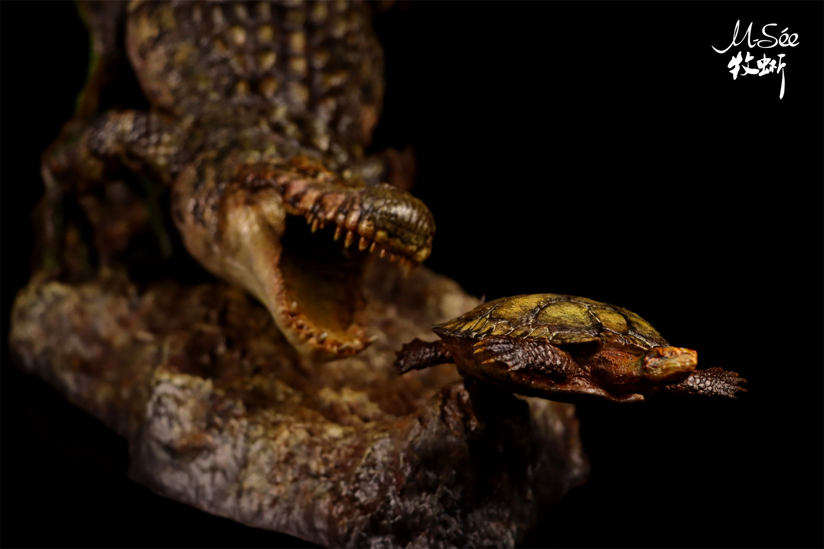 MuSee Studio Purussaurus Hunting Stupendemys Scene