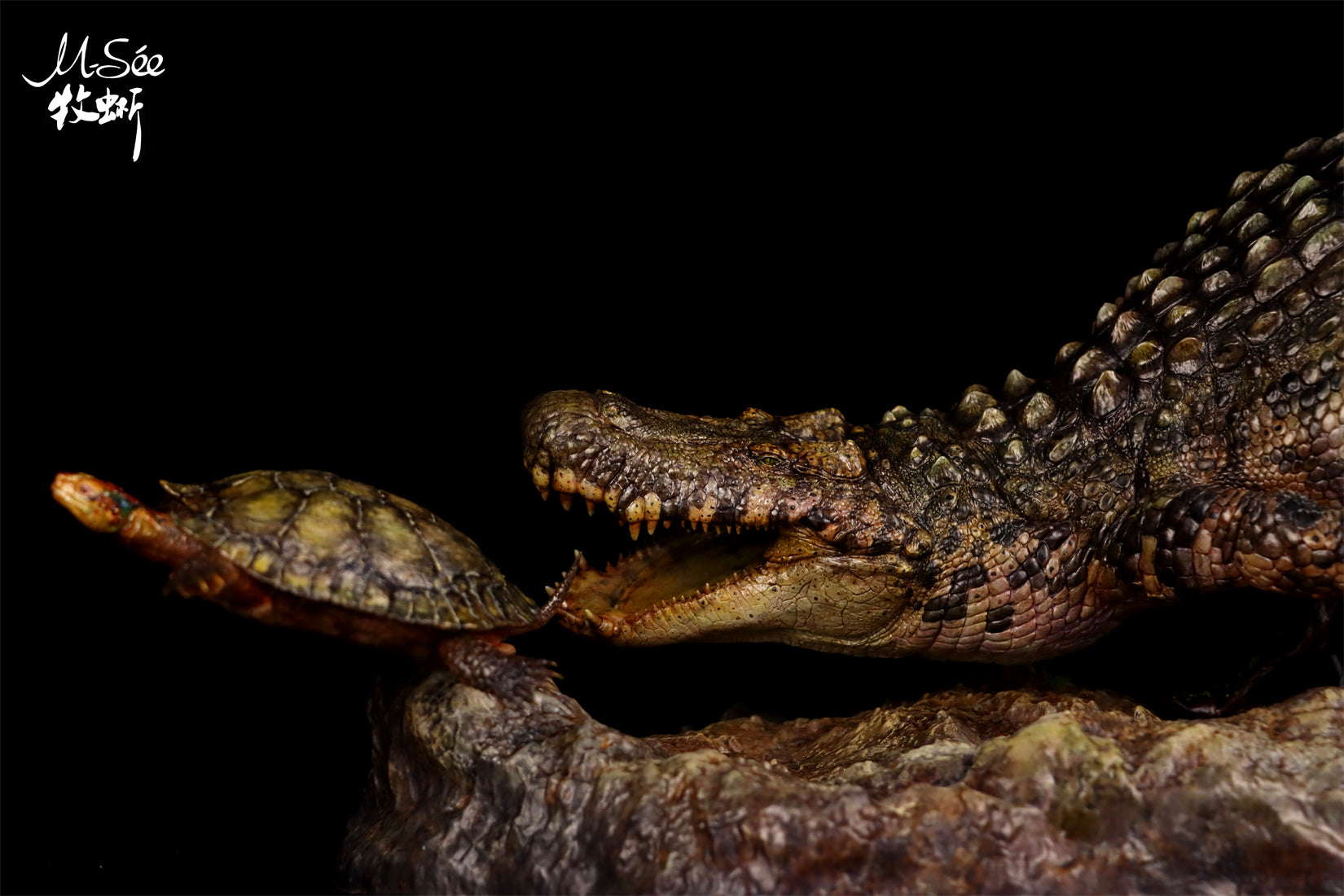 MuSee Studio Purussaurus Hunting Stupendemys Scene