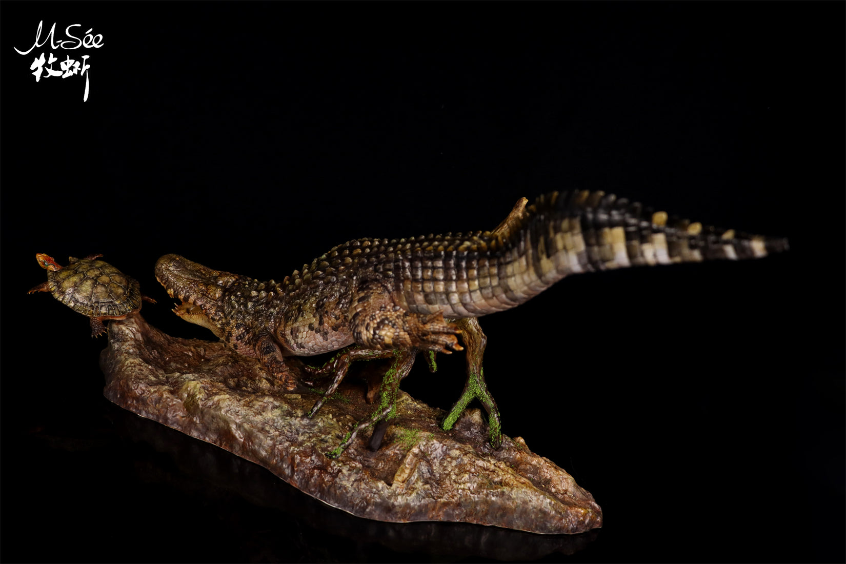 MuSee Studio Purussaurus Hunting Stupendemys Scene