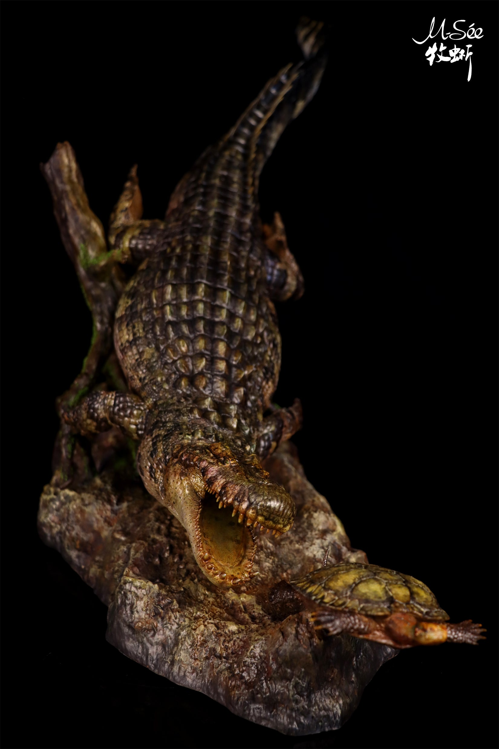 MuSee Studio Purussaurus Hunting Stupendemys Scene