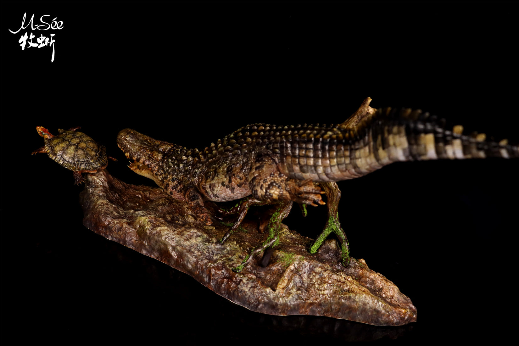 MuSee Studio Purussaurus Hunting Stupendemys Scene