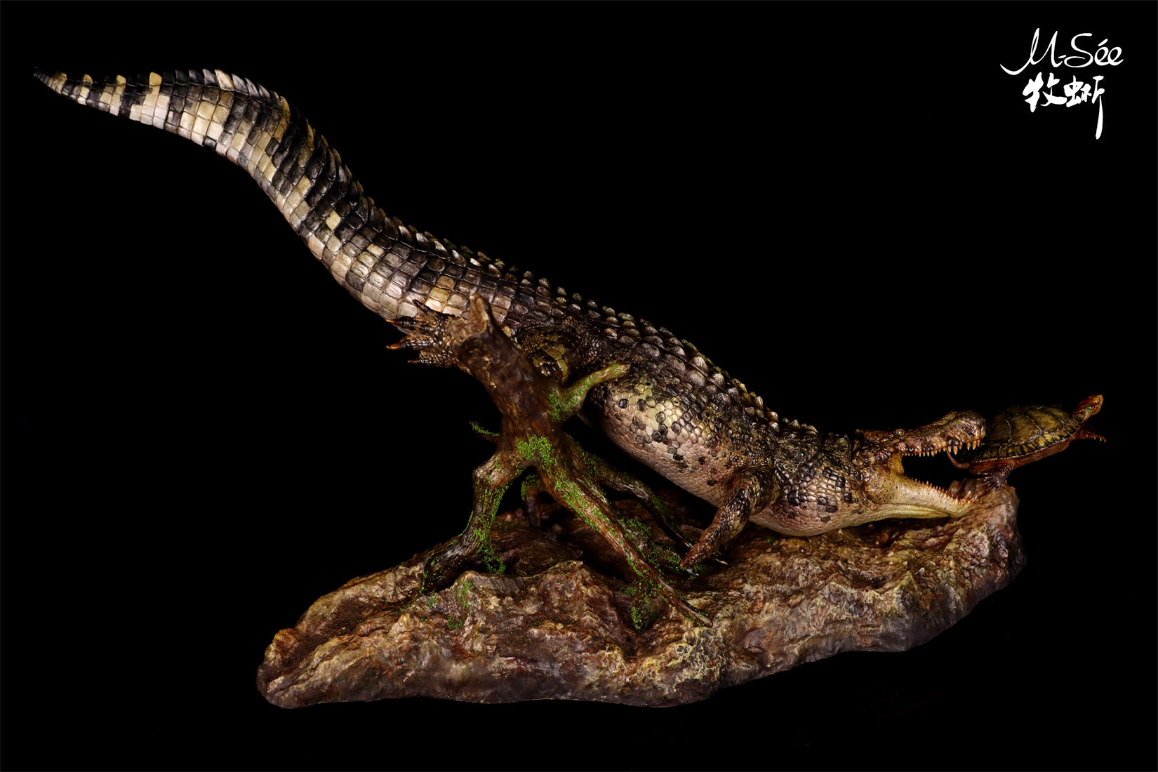 MuSee Studio Purussaurus Hunting Stupendemys Scene