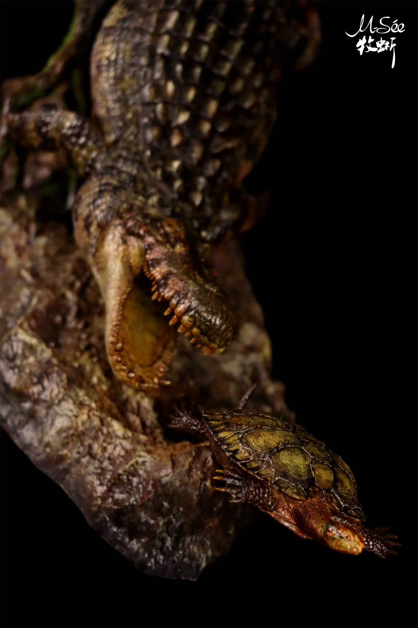MuSee Studio Purussaurus Hunting Stupendemys Scene