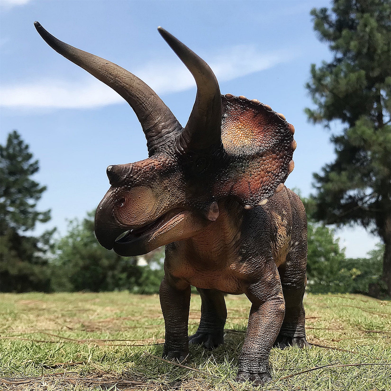 De CLAY Studio Triceratops prorsus Scene Statue Kit