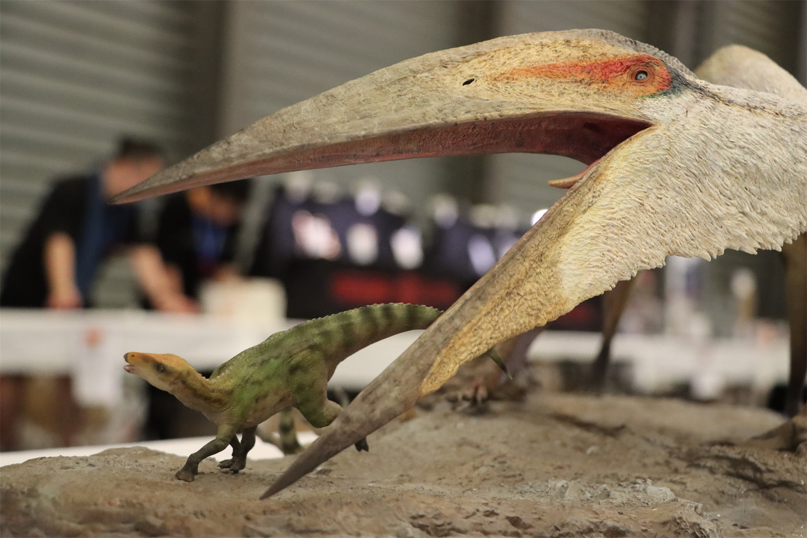 MuSee Studio 1/15 Scale Hatzegopteryx Hunting Microhadrosaurus Scene Statue