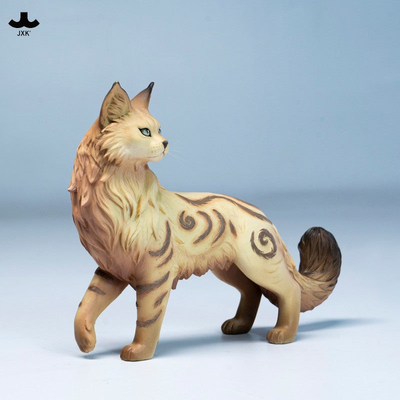 JXK Misty Forest Cat Figurine