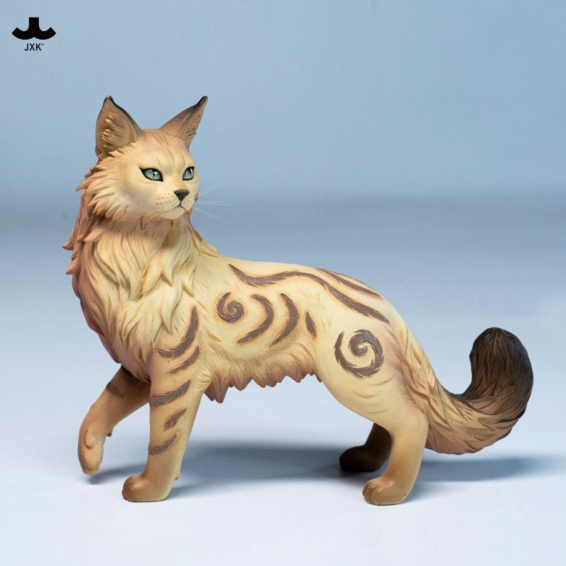 JXK Misty Forest Cat Figurine