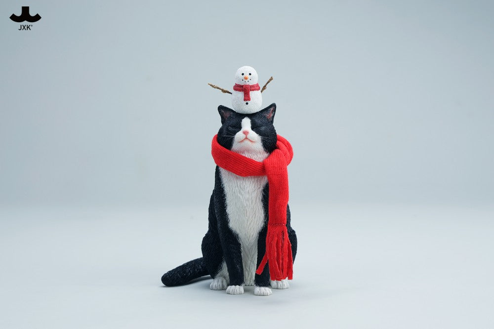 JXK Warm Cat In Winter Corner Figure