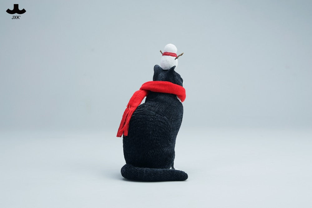 JXK Warm Cat In Winter Corner Figure