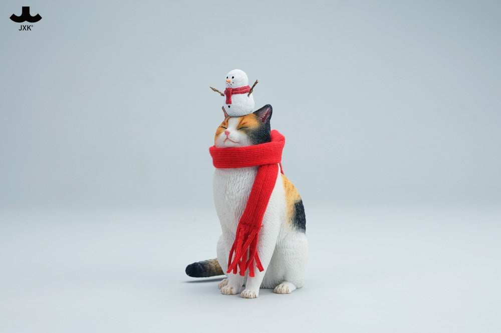 JXK Warm Cat In Winter Corner Figure
