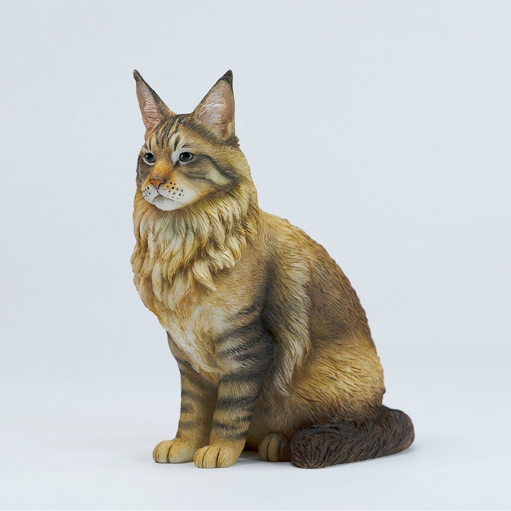 JXK Studio Sitting Upright Maine Coon Cat Model
