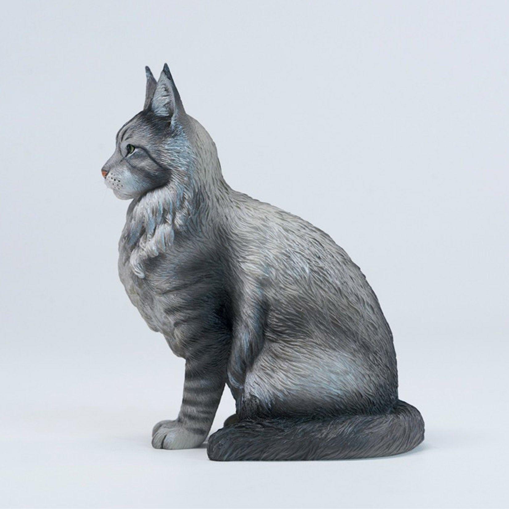 JXK Studio Sitting Upright Maine Coon Cat Model