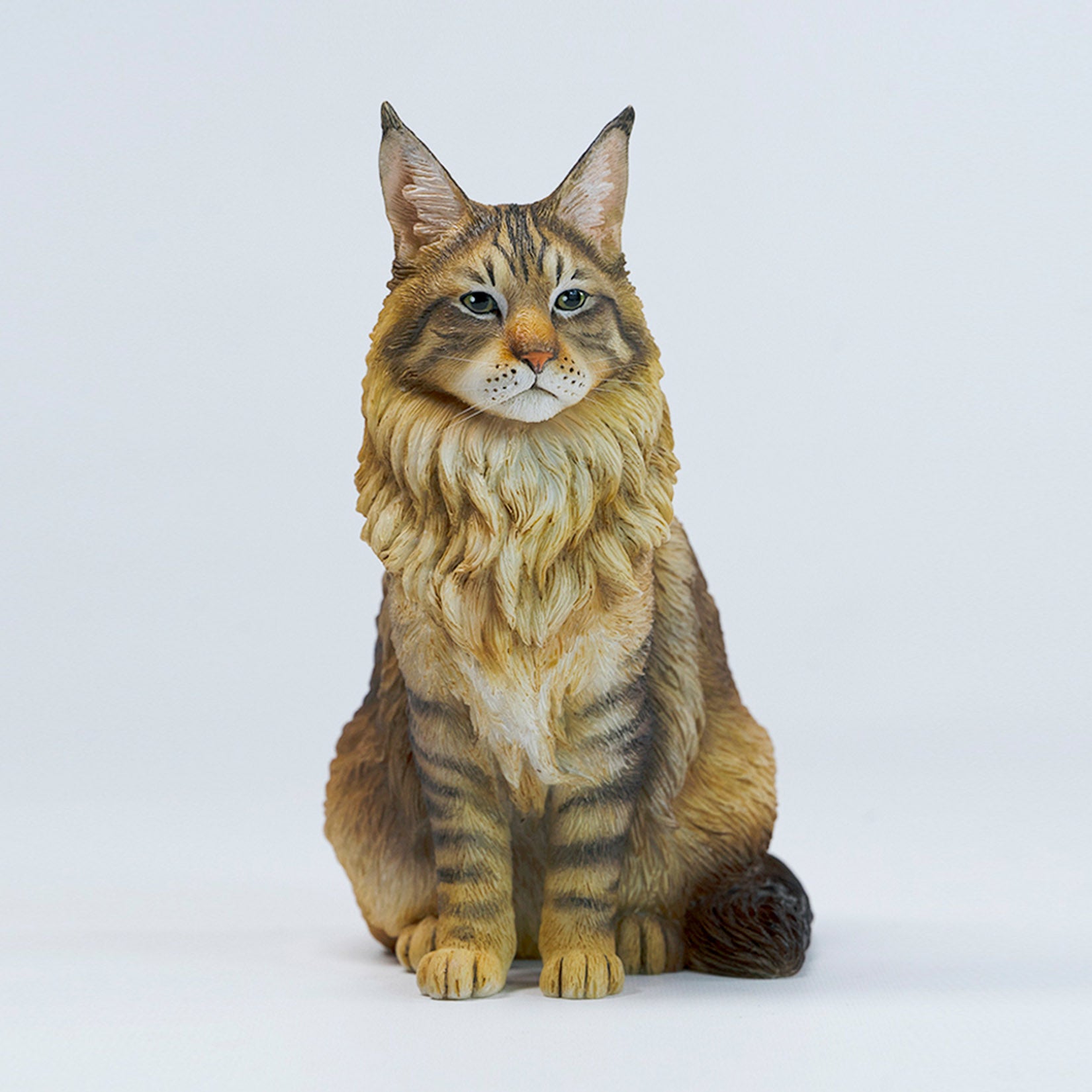 JXK Studio Sitting Upright Maine Coon Cat Model
