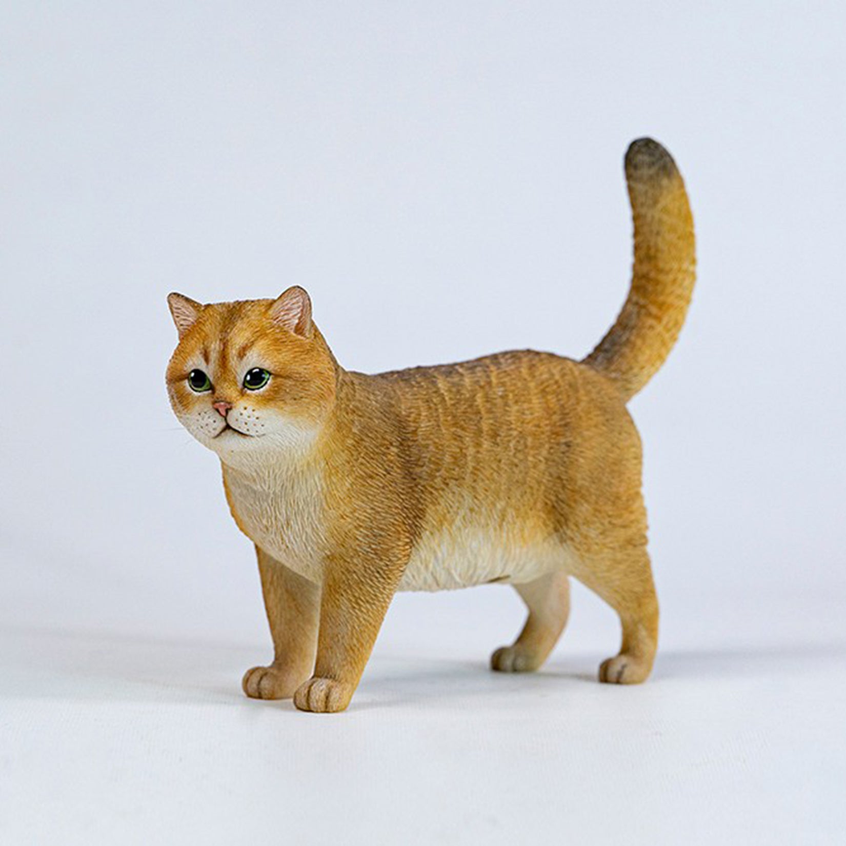 JXK Studio Gold & Silver Shaded Cat Model