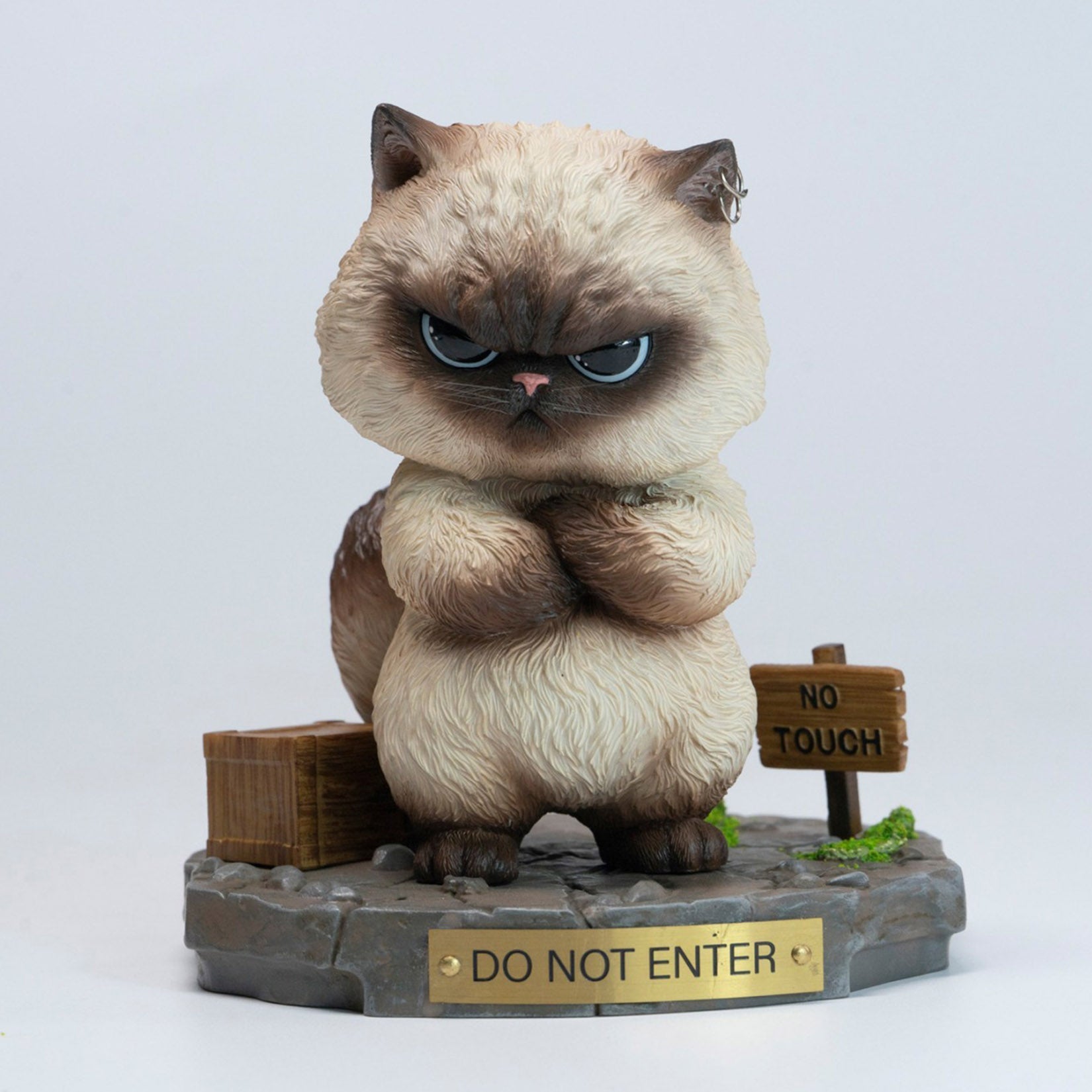 JXK Studio Bengbeng Baba Cat Figurine Ornament