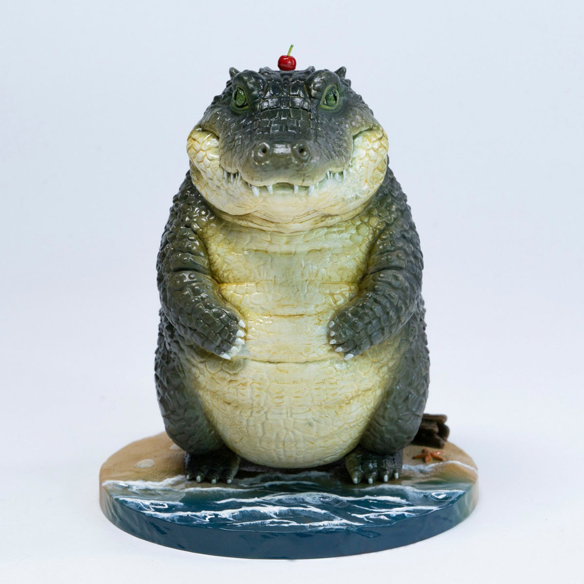 JXK Realistic Swamp Crocodile Resin Reptile Animal Statue
