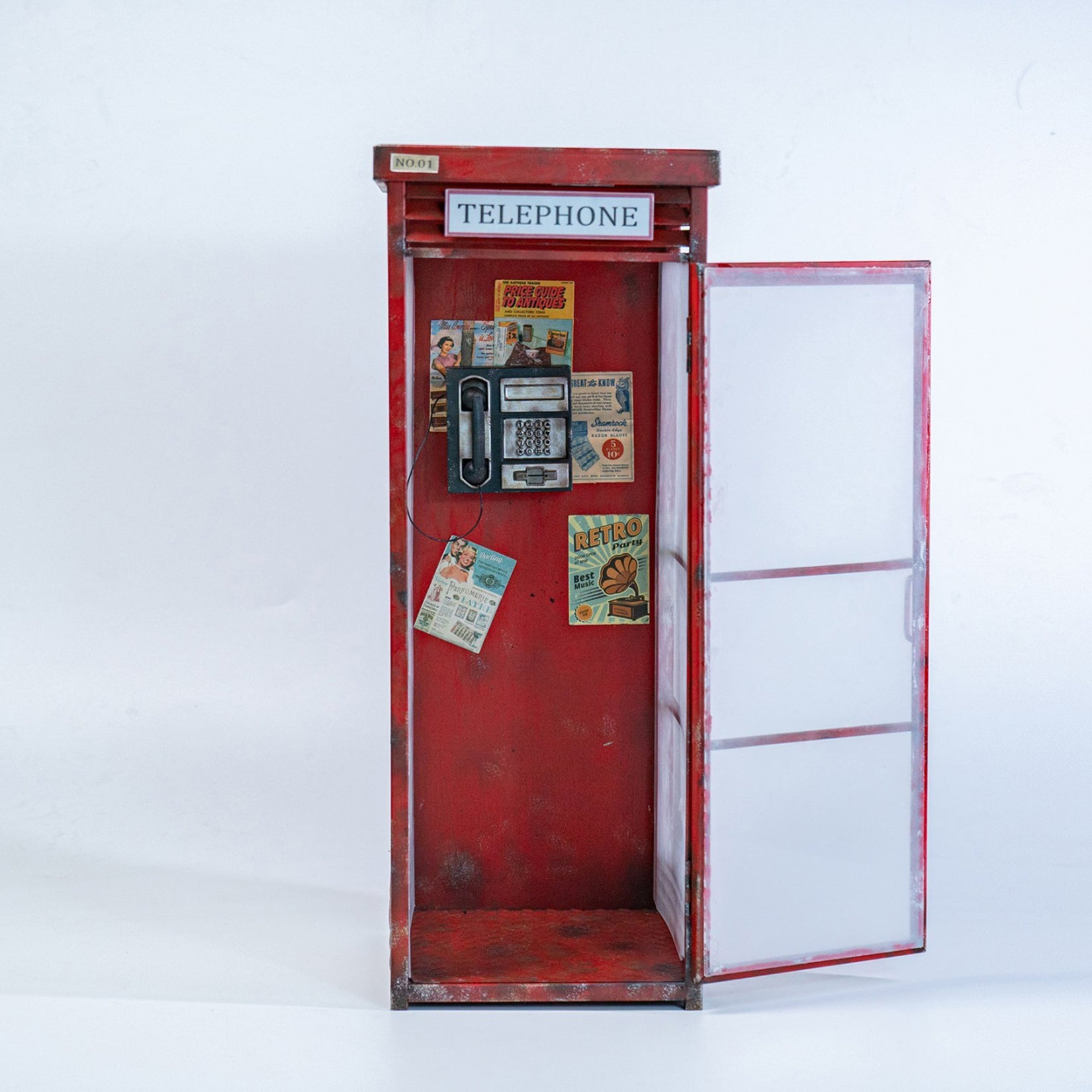MMMTOYS 1:6 Scale Telephone Booth Model