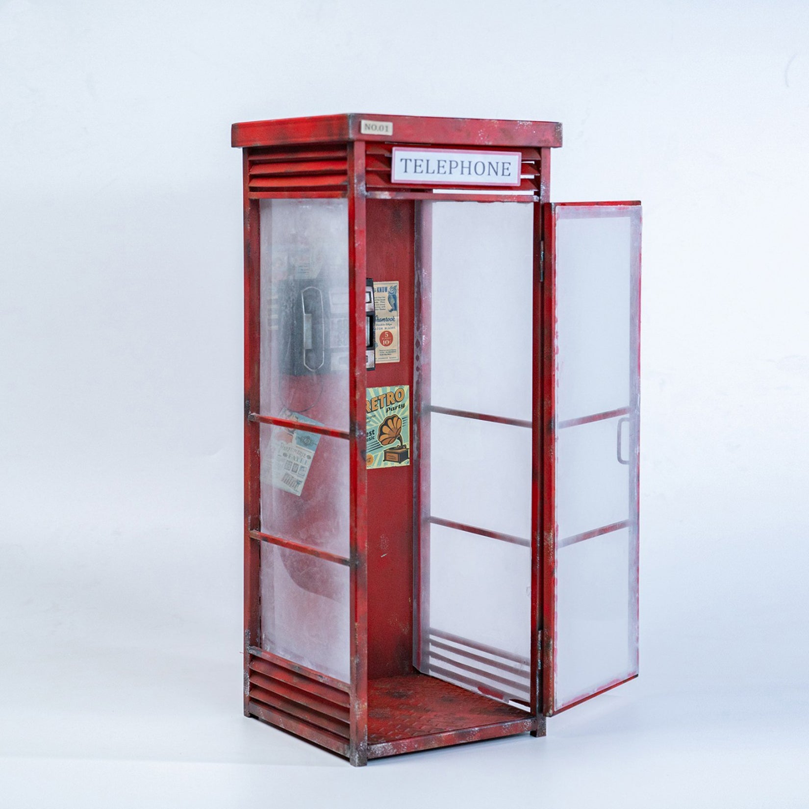 MMMTOYS 1:6 Scale Telephone Booth Model