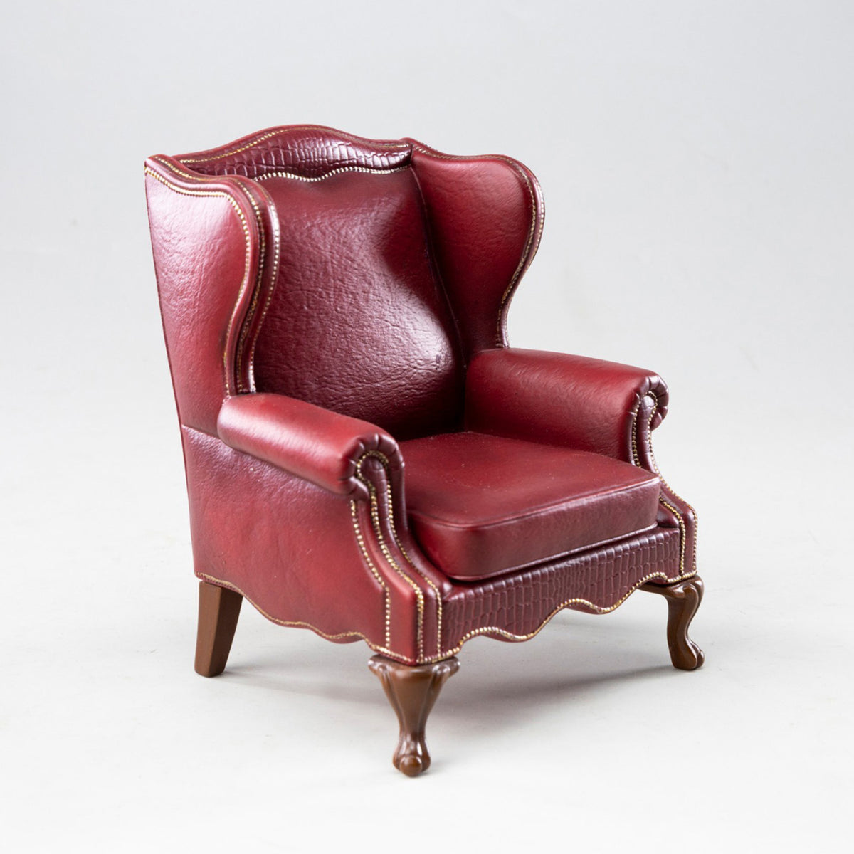 MMMTOYS Studio 1:12 Scale Burgundy Manor Armchair Model