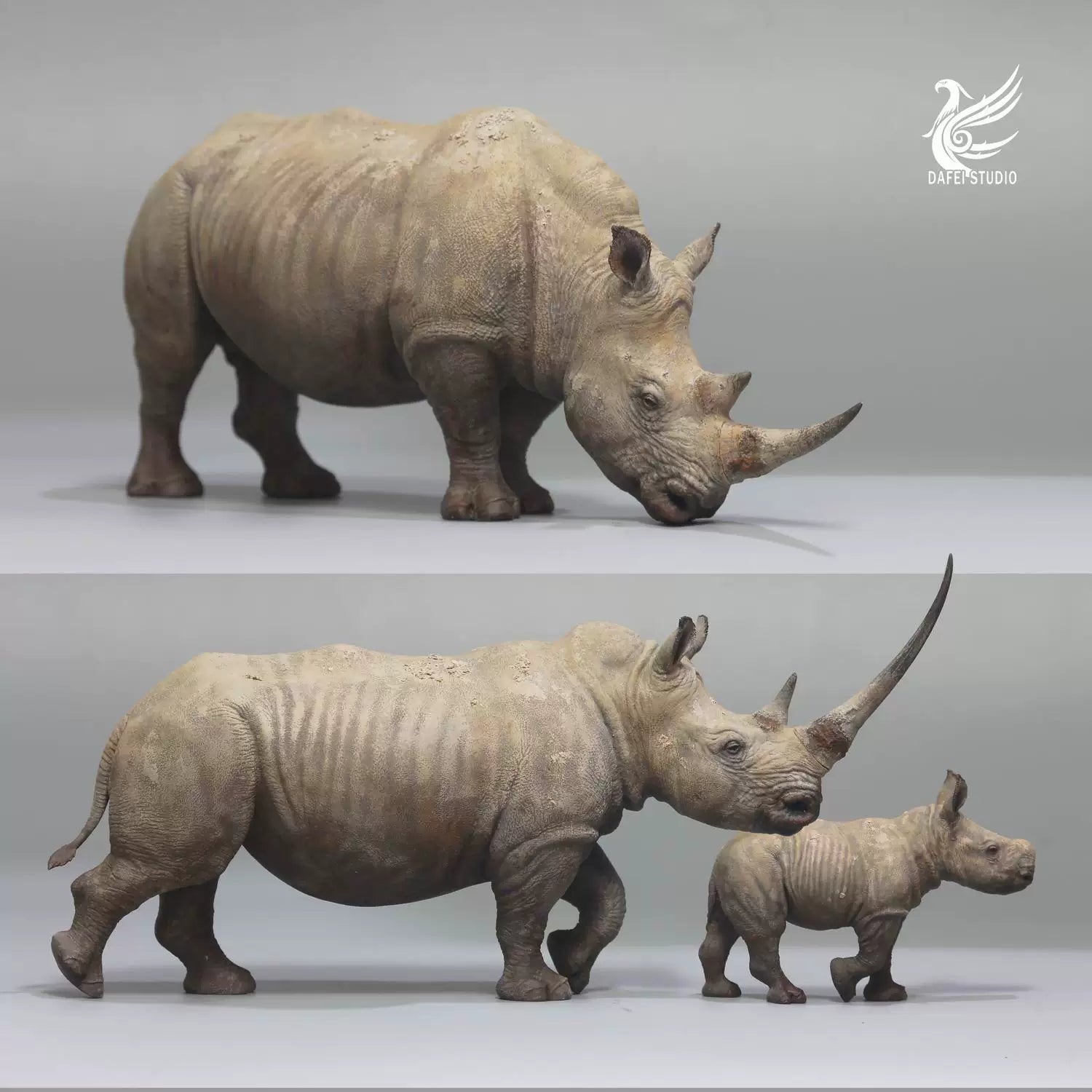 DAFEI White rhinoceros Model