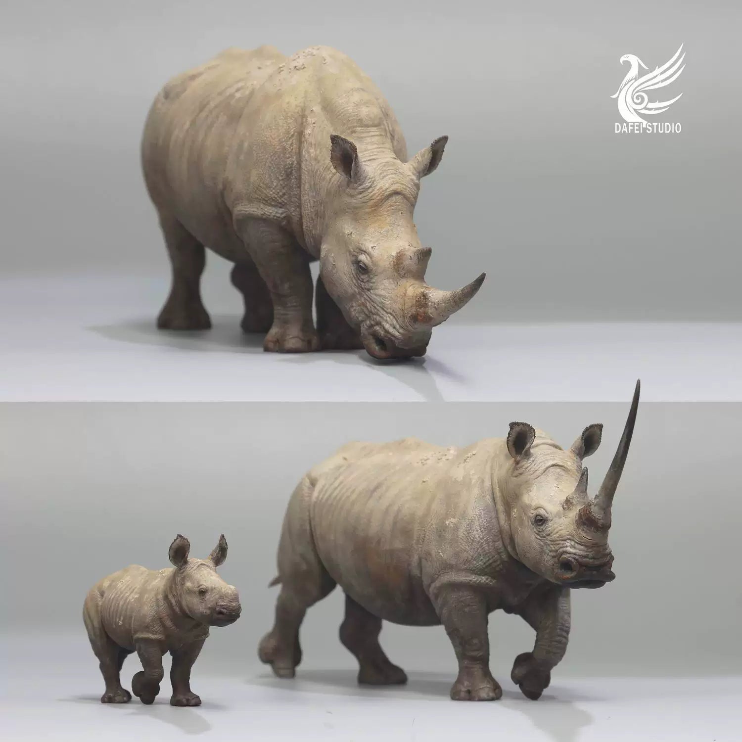 DAFEI White rhinoceros Model