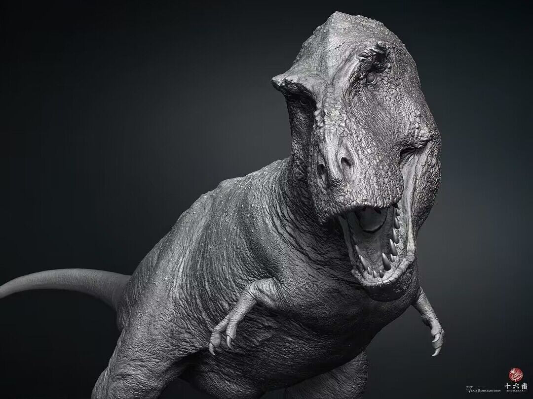 SHOWANNA 1:18 Scale Tyrannosaurus Rex VS Ankylosaurus SCENE STATUE