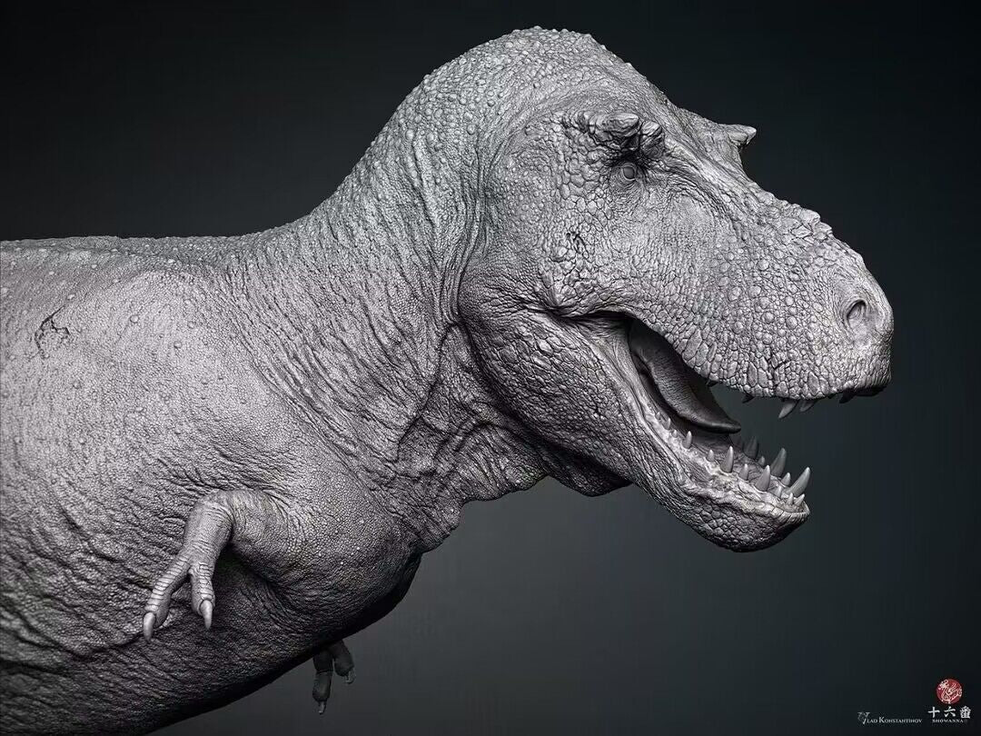 SHOWANNA 1:18 Scale Tyrannosaurus Rex VS Ankylosaurus SCENE STATUE