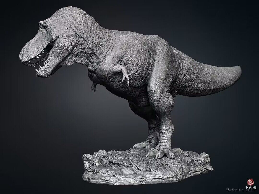 SHOWANNA 1:18 Scale Tyrannosaurus Rex VS Ankylosaurus SCENE STATUE