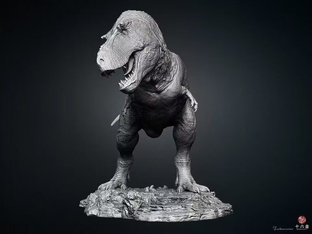 SHOWANNA 1:18 Scale Tyrannosaurus Rex VS Ankylosaurus SCENE STATUE