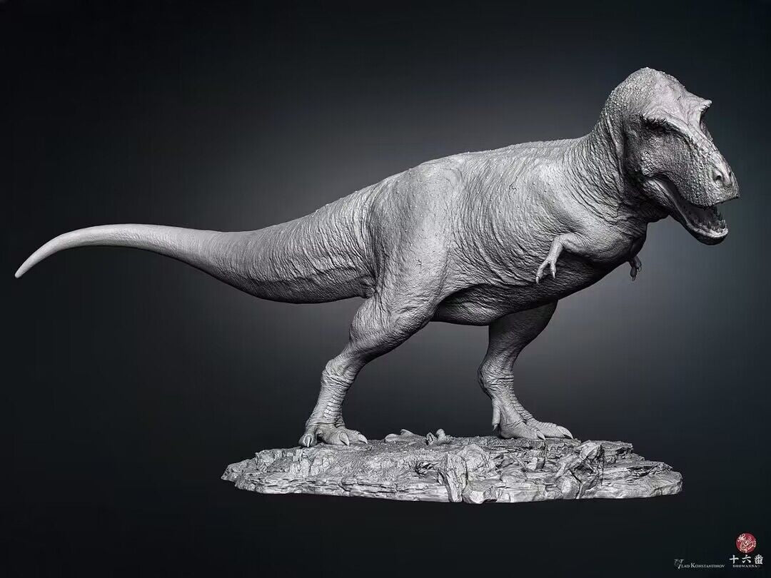 SHOWANNA 1:18 Scale Tyrannosaurus Rex VS Ankylosaurus SCENE STATUE