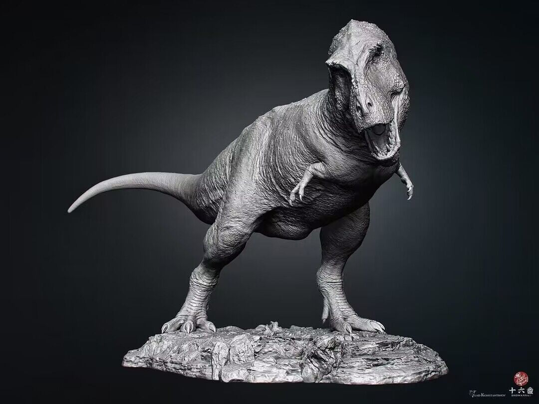 SHOWANNA 1:18 Scale Tyrannosaurus Rex VS Ankylosaurus SCENE STATUE