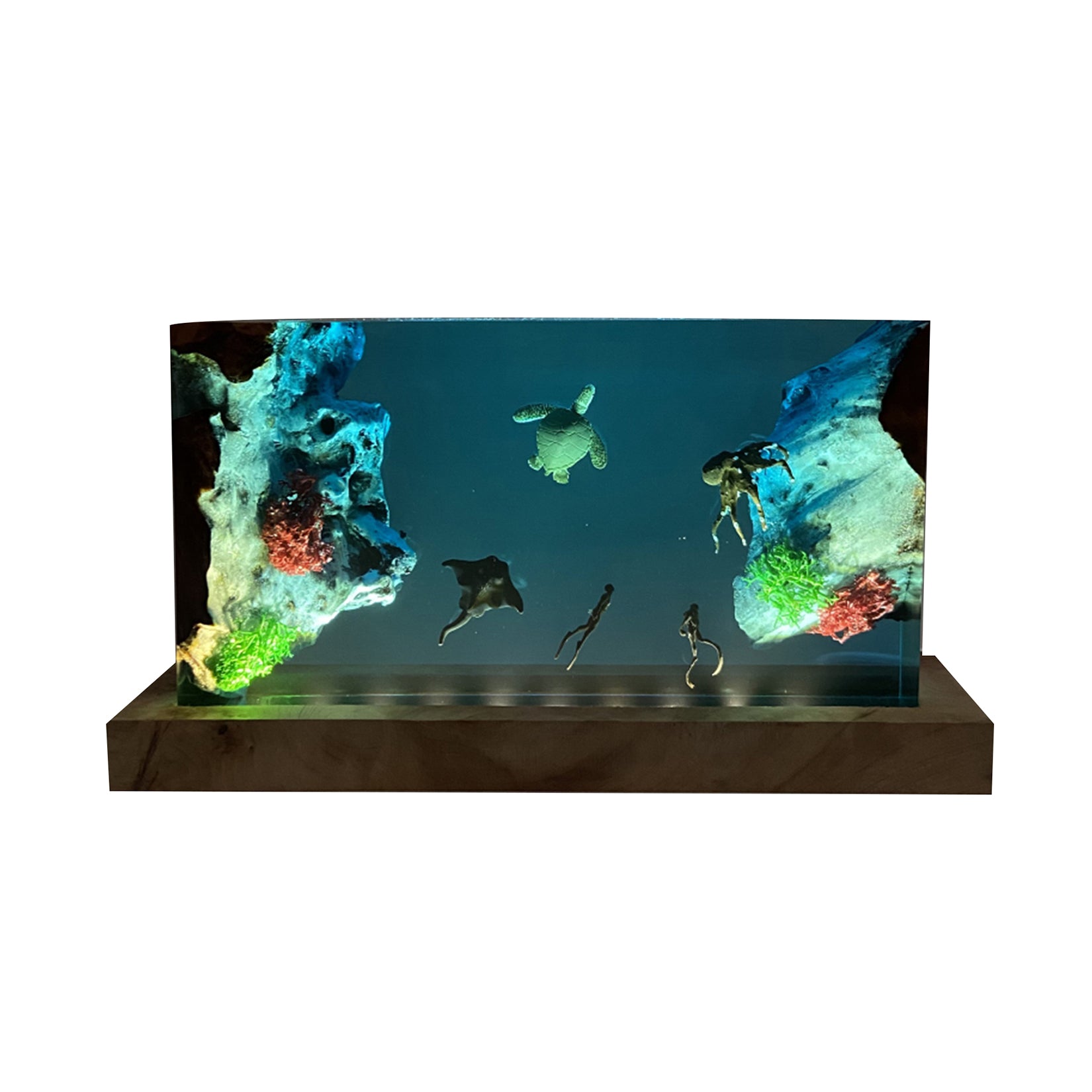 Resin Turtle Landscape Mini Nightlight Animals Figure