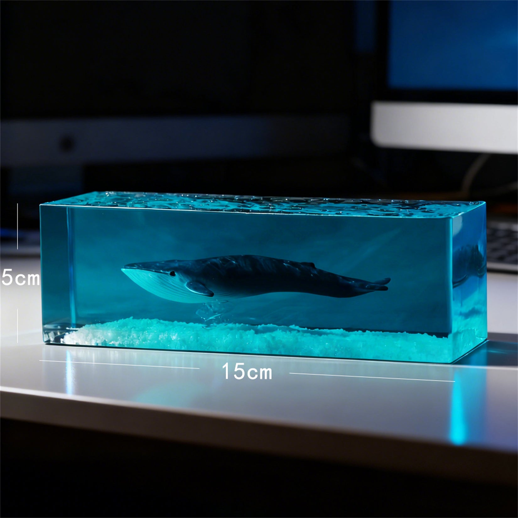 Blue Whale Megalodon Dolphin Resin Figurine