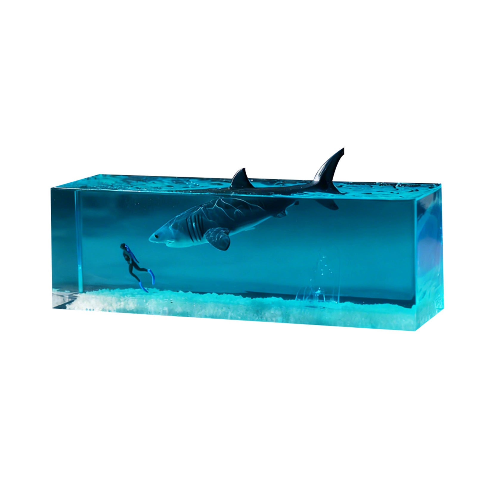 Blue Whale Megalodon Dolphin Resin Figurine