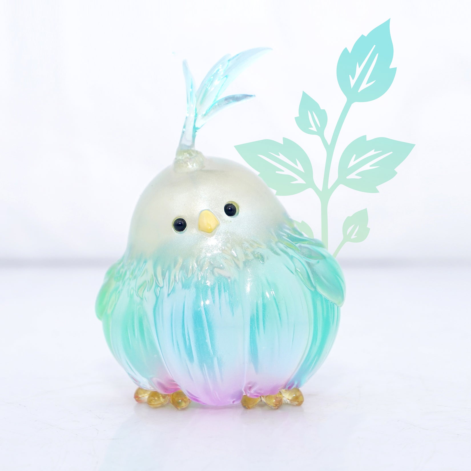 Jelly Garlic Bird Model Resin Animal Figure