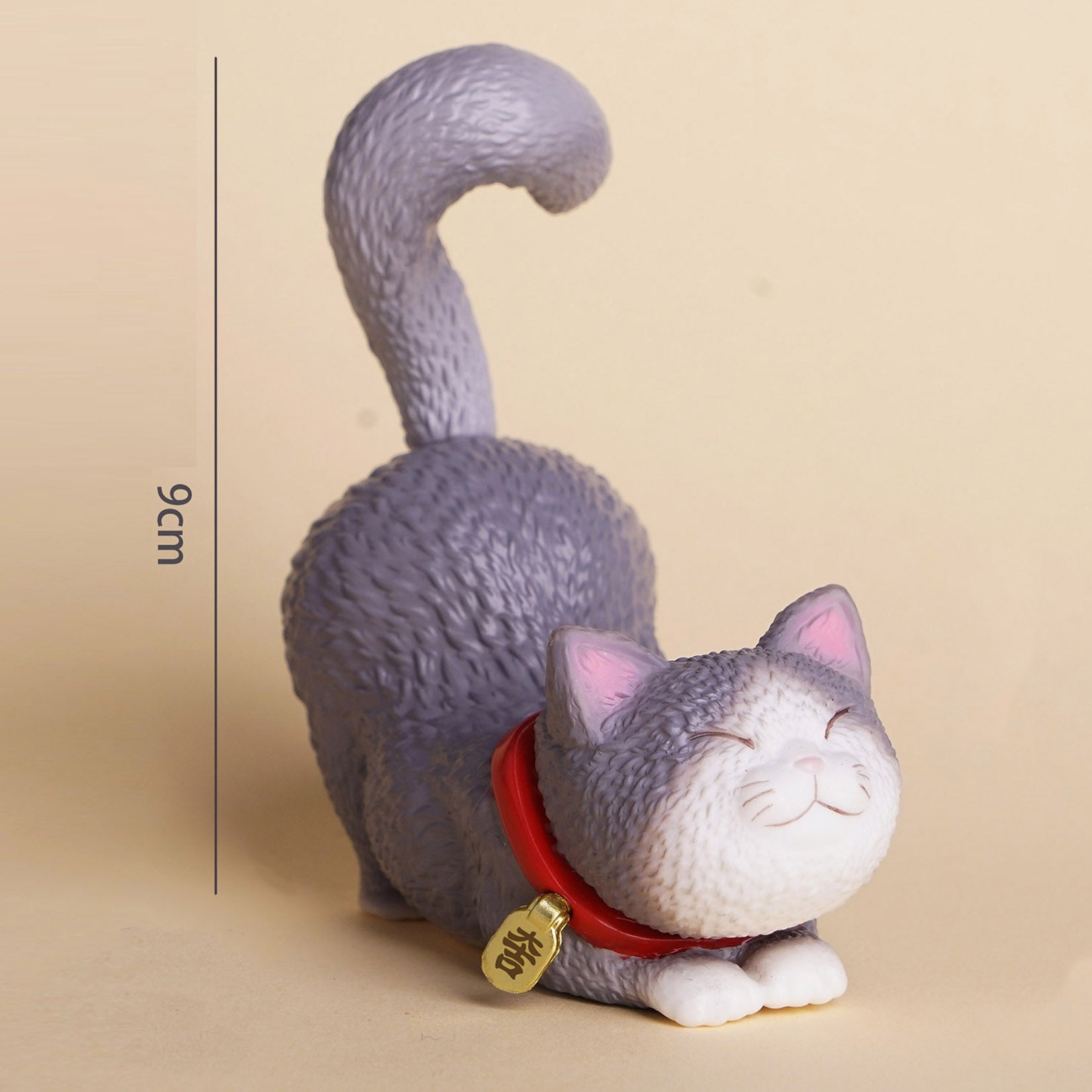 Flop-over Cat Model Resin Animal Figure