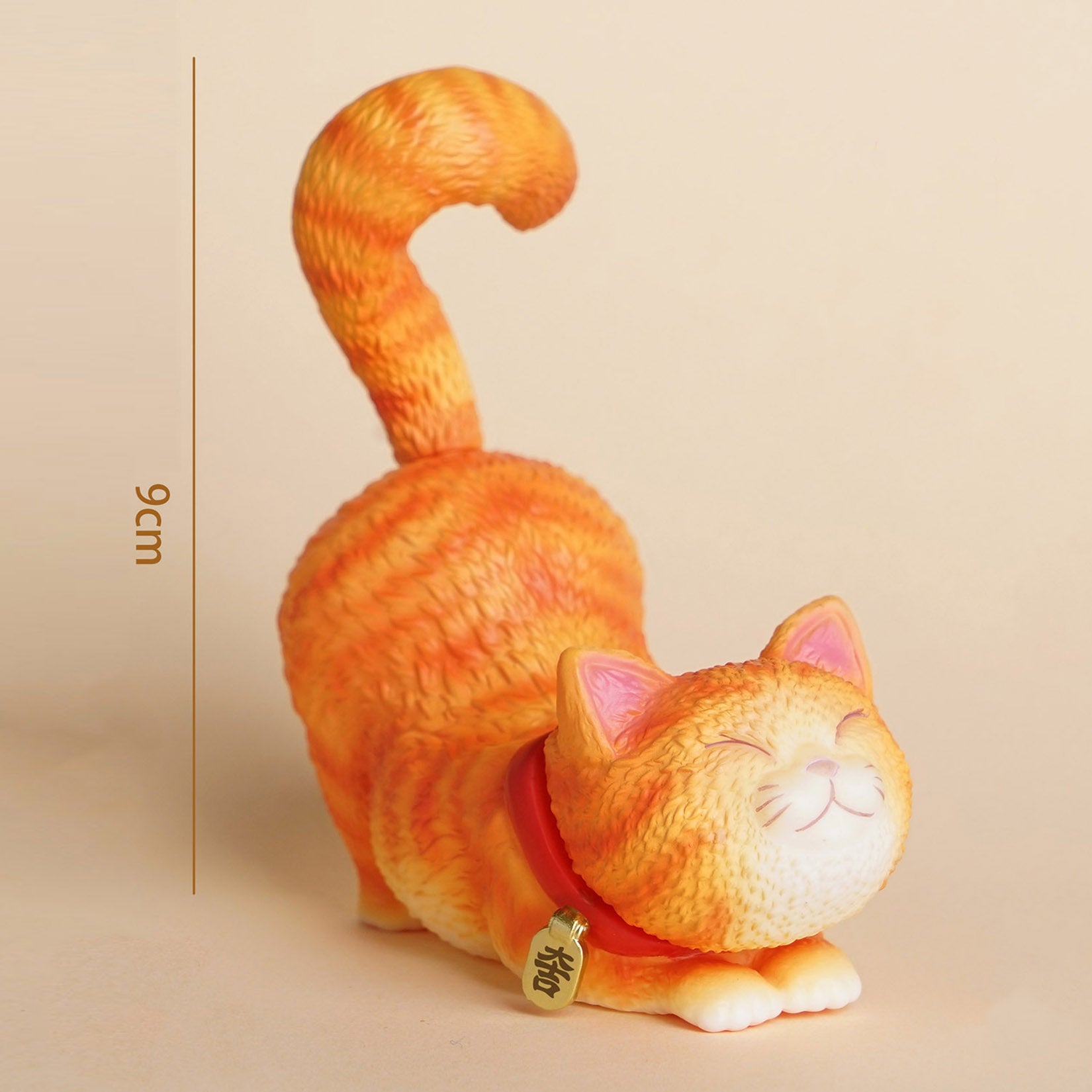 Flop-over Cat Model Resin Animal Figure